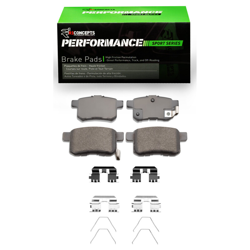 Acura TSX Performance Sport Brake Pads - Rear - R1 Concepts - R1 Performance Sport Pads - `08-`17